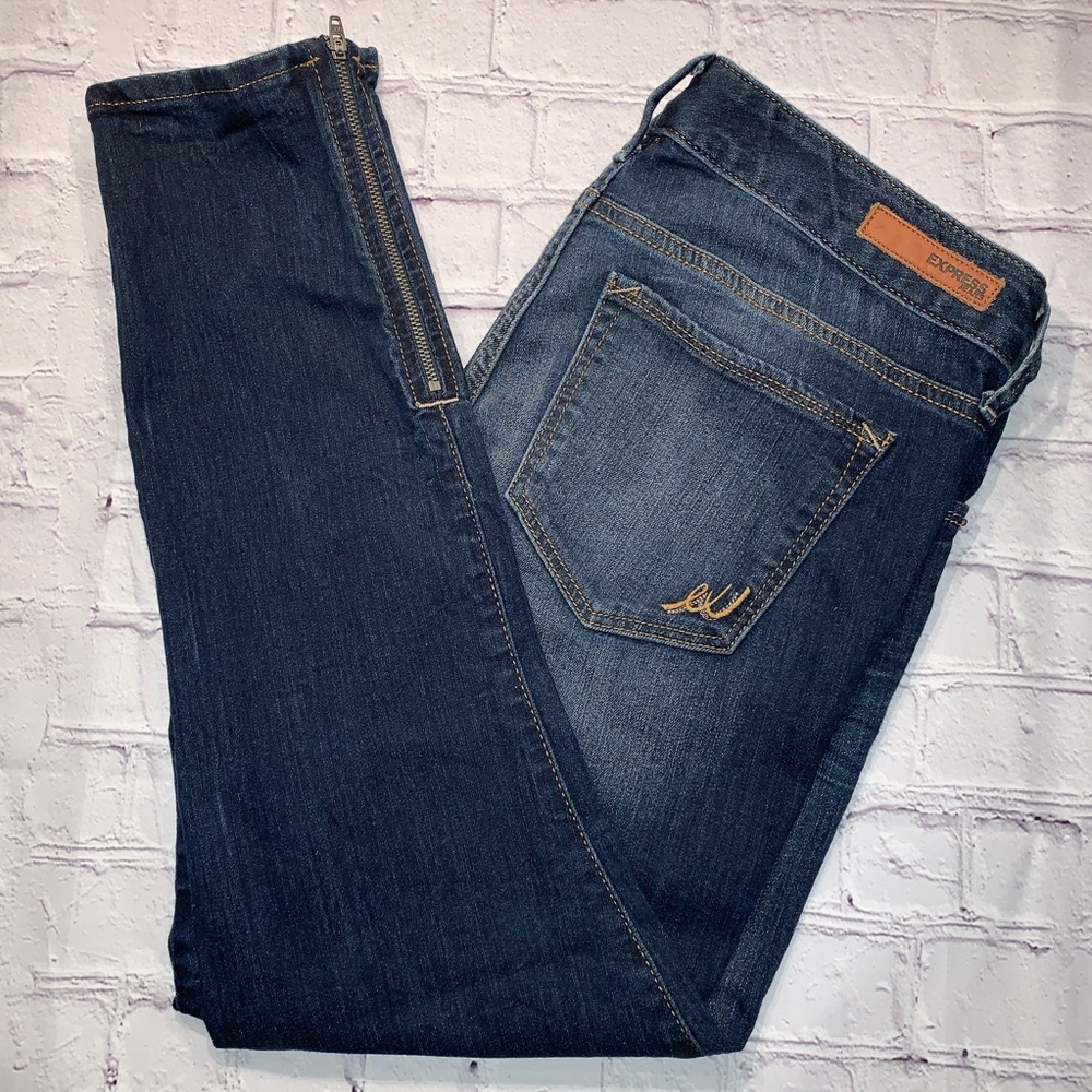 EXPRESS Ankle Legging Jeans w/Ankle Zippers